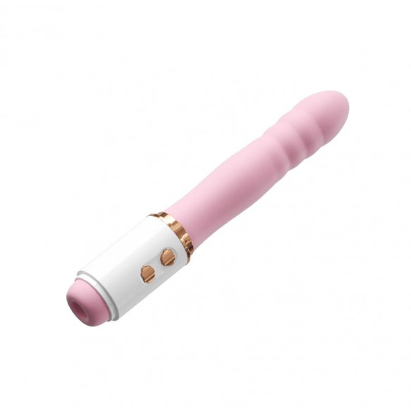MizzZee - Little Bear Thrusting Suction Heated Wand (Chargeable - White)